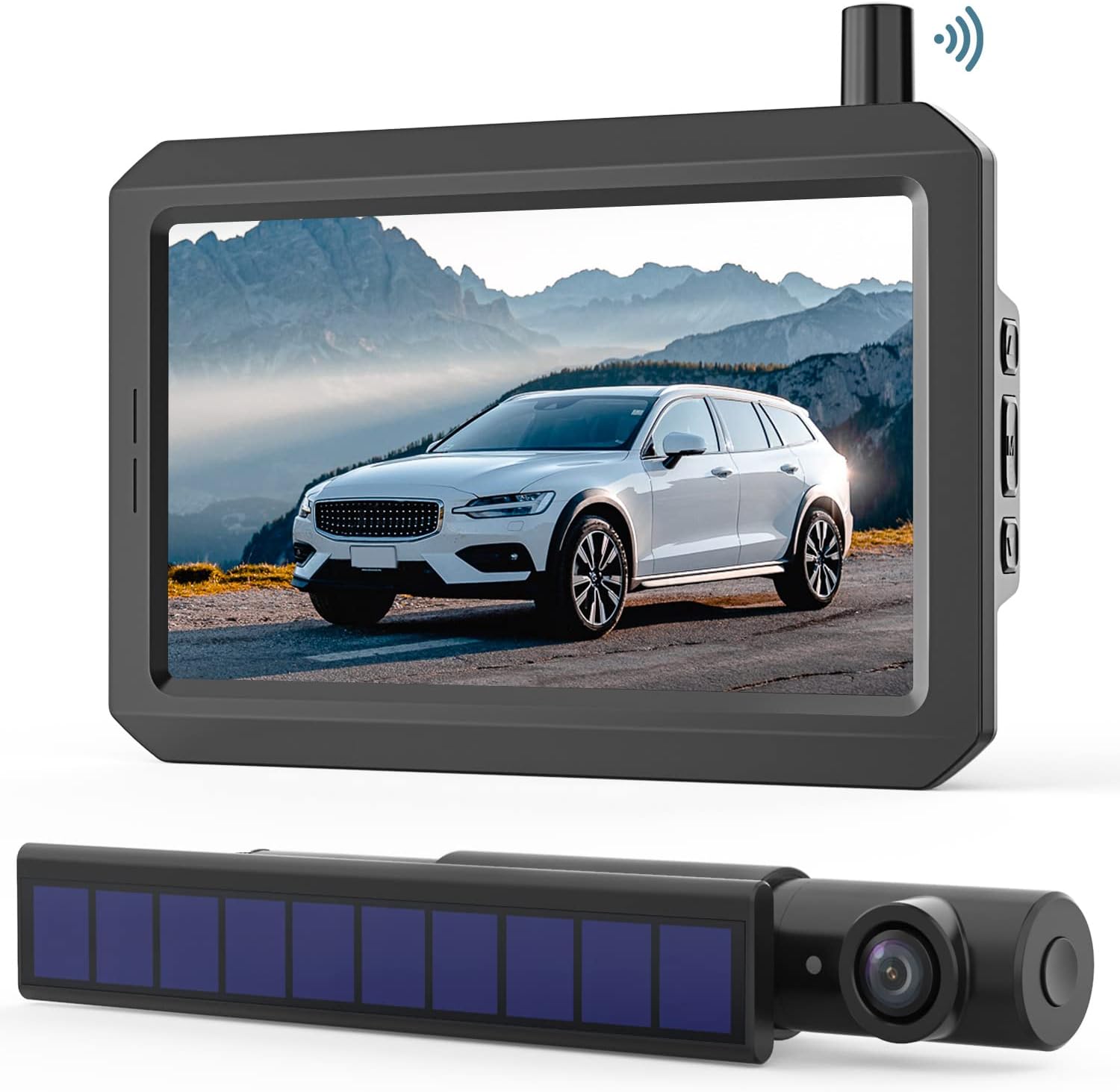 Solar Wireless Backup Camera, HD Image True Wireless DIY Installation with Digital Signal