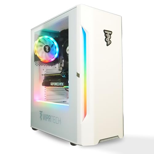 ViprTech Rebel 3.0 Gaming PC - AMD Ryzen 5 (12-LCore 3.9Ghz), RTX 3060 12GB, 32GB DDR4 3200 RAM, 1TB NVMe SSD, 600W Gold PSU, Bluetooth, VR-Ready