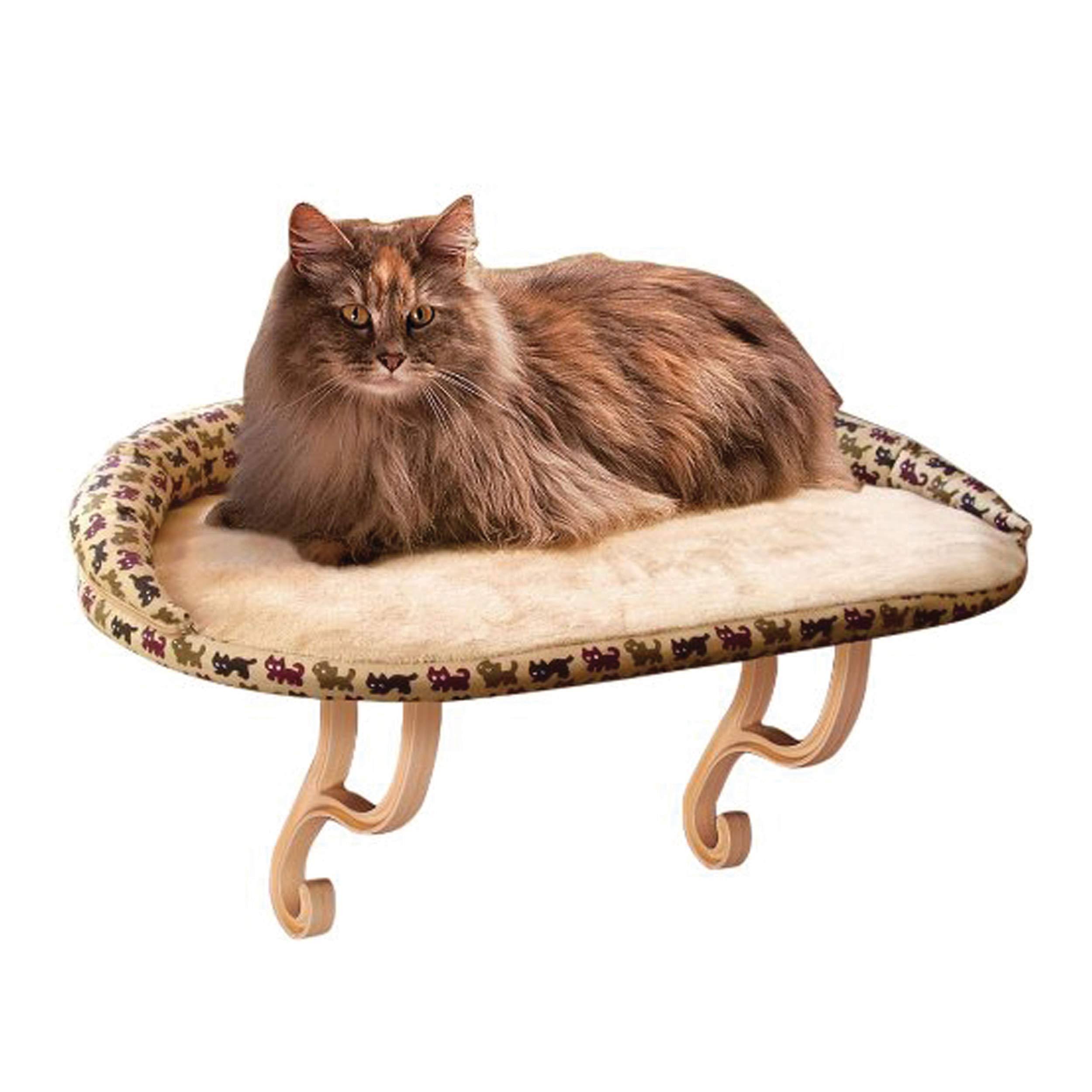 Ku0026H Pet Products Deluxe Kitty Sill Cat Window Hammock Perch with Removable Bolster