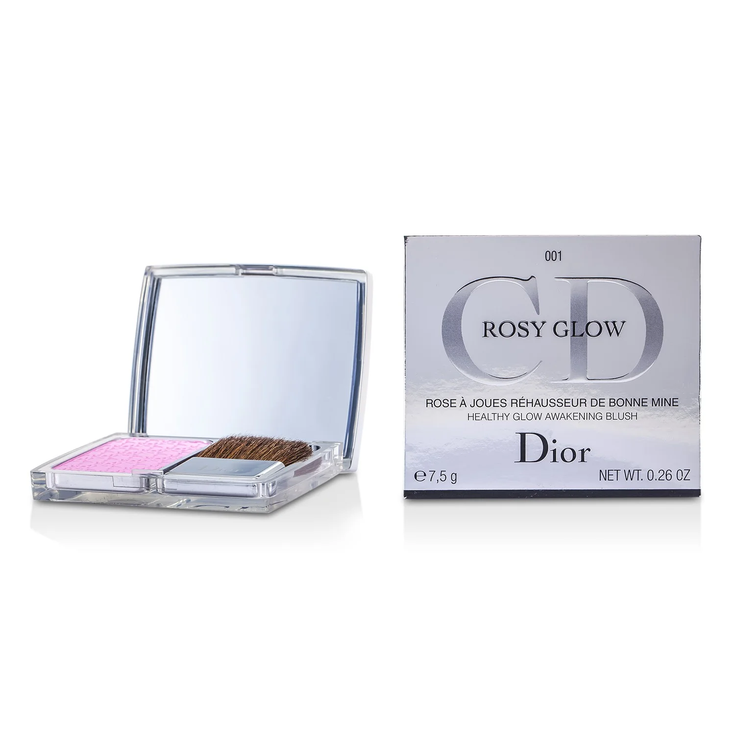 Christian Dior Rosy Glow Healthy Glow Awakening Blush - # 001 Petal (Unboxed)  7.5g/0.26oz