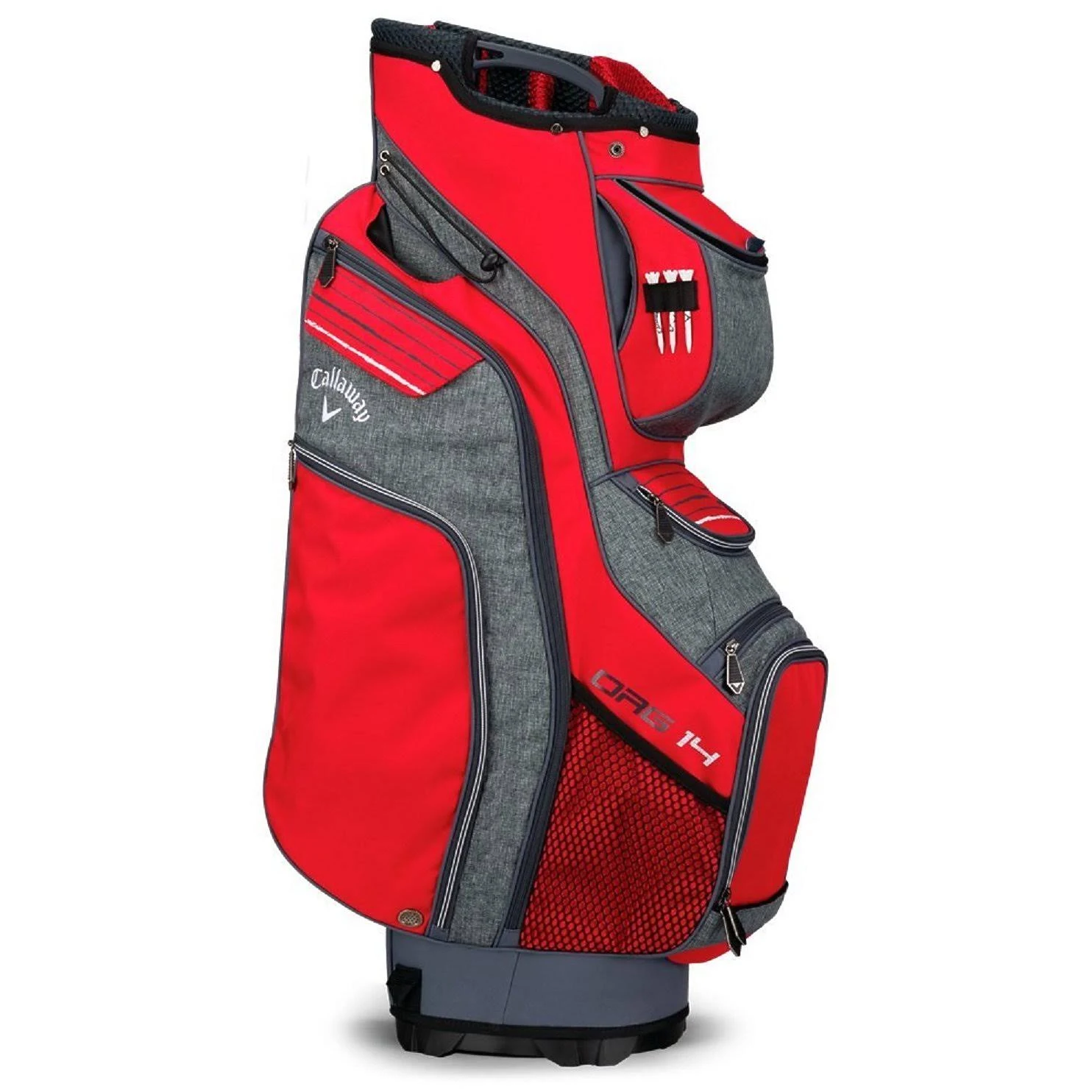 Callaway Org 14 Cart Bag - Red-Titanium-White