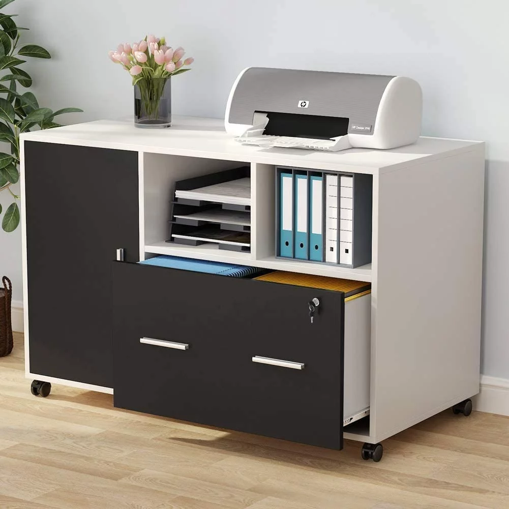 Tribesigns Large File Cabinet with Lock and Drawer