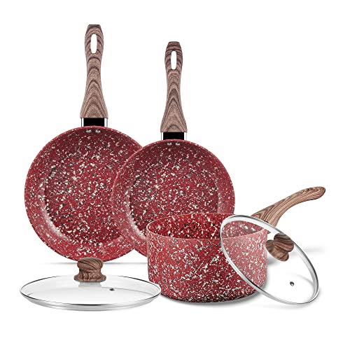 KOCH SYSTEME CS Nonstick Cookware Set - Saucepan and Frying Pans/Skillets Set, Induction Cooker Compatible