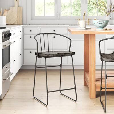 Fincastle Iron 24.5x22 Counter Stool (Set of 2) Sand u0026 Stable