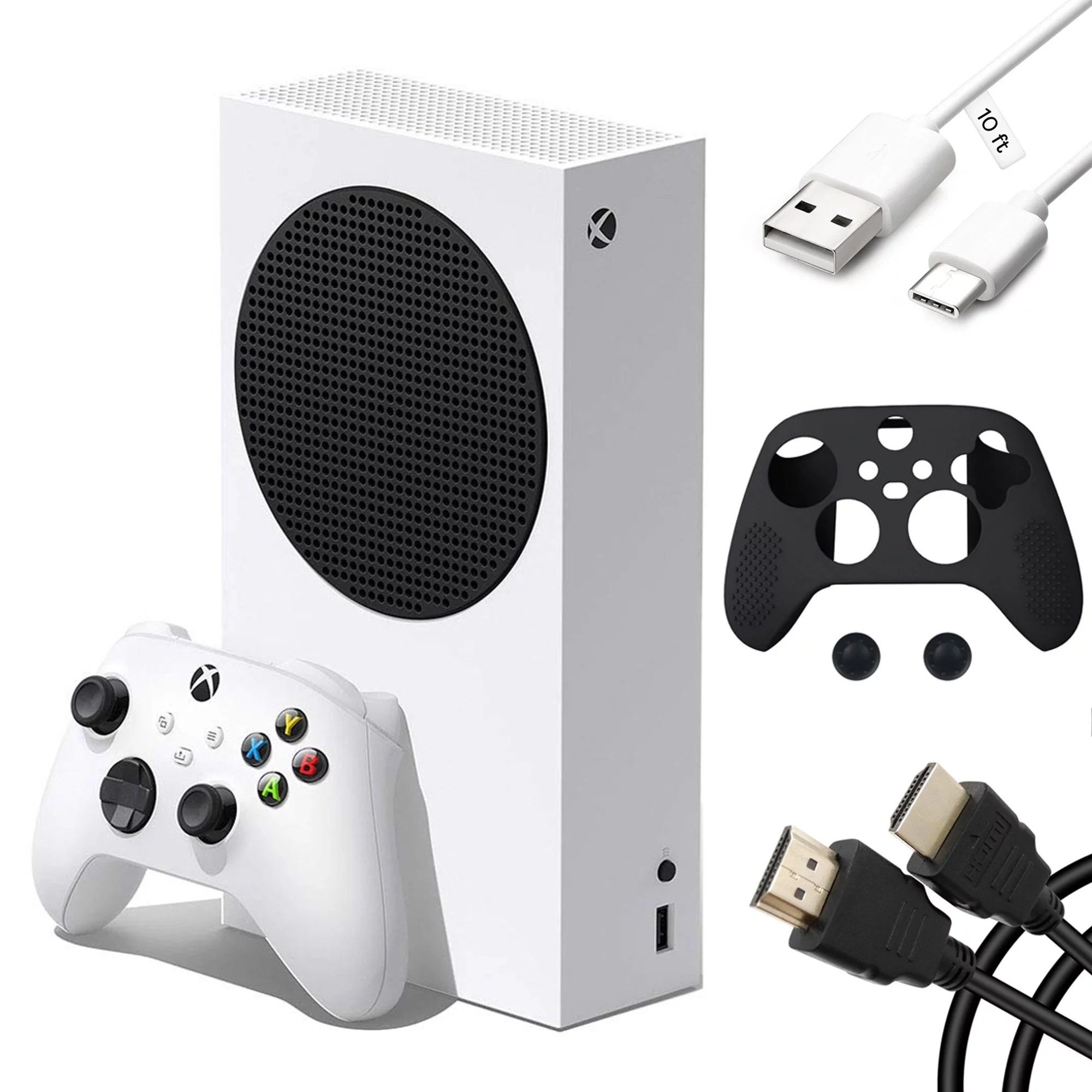Microsoft Xbox Series S 512GB SSD All-Digital Console with One Wireless Controller, with Mazepoly Accessories - Radiant Selections