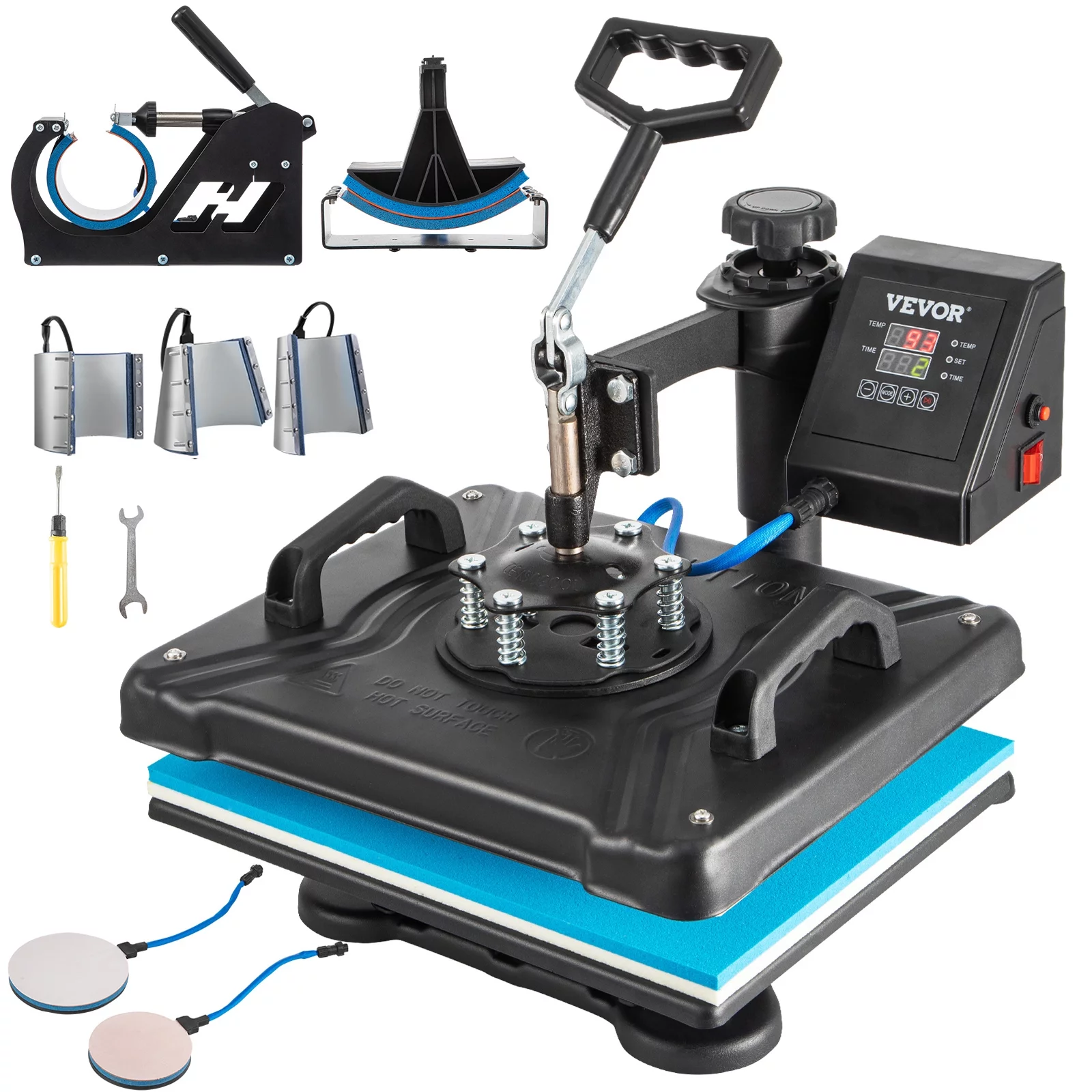 Mophorn Heat Press Machine 12 x 15 inch, 8 in 1 Digital Multifunctional Sublimation Heat Press with Teflon Coated