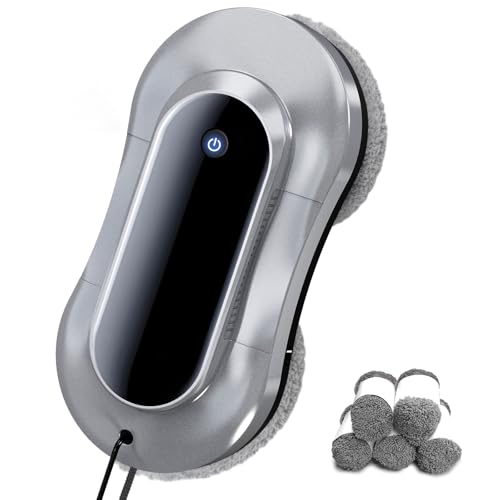 Smart Robot Window Cleaner, Auto Water Spray & AI Path Planning,Edge Detection & Remote Control