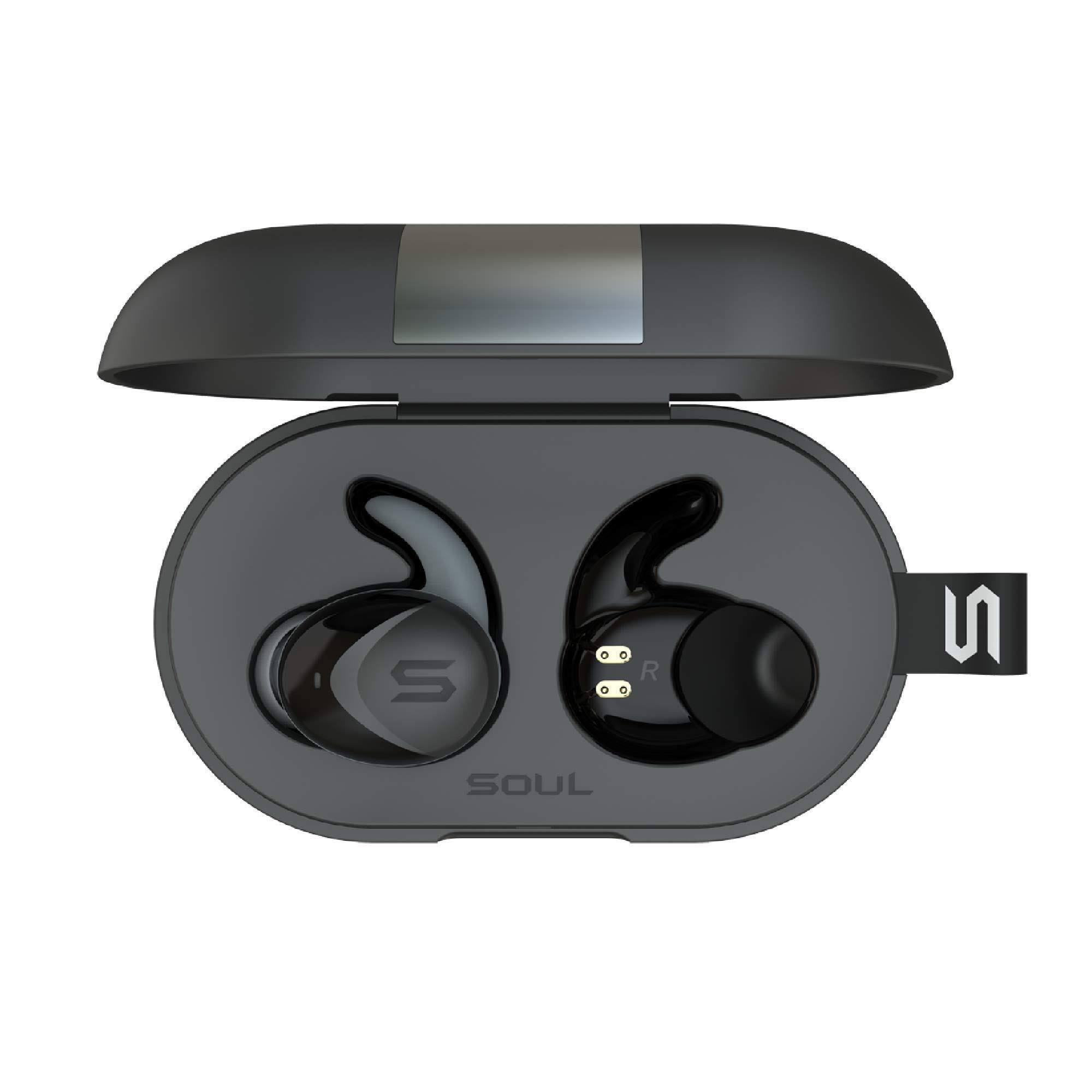 Soul Electronics ST-XS2 High Performance True Wireless Earphones, Ipx7 Waterproof Bluetooth 5.0 Earbuds Noise Cancelling Sports