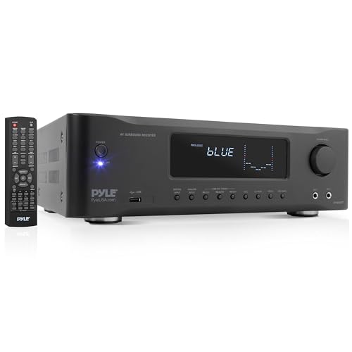 Pyle 5.2-Channel Hi-Fi Bluetooth Stereo Amplifier - 1000 Watt AV Home Speaker Subwoofer Sound Receiver w/ Radio, USB, RCA, HDMI, MIC IN