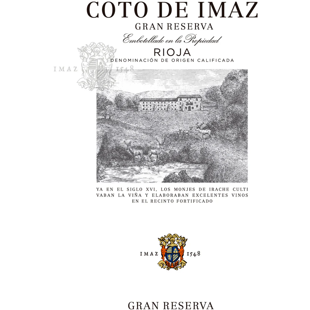 El Coto Imaz Rioja Gran Reserva DOC Tempranillo 750ml - Nestor Liquor
