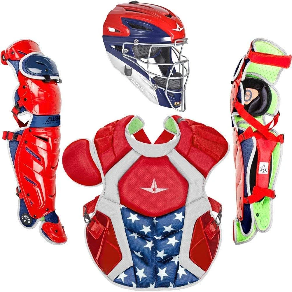 All-Star Adult System7 Axis USA Pro Catcher&s Set