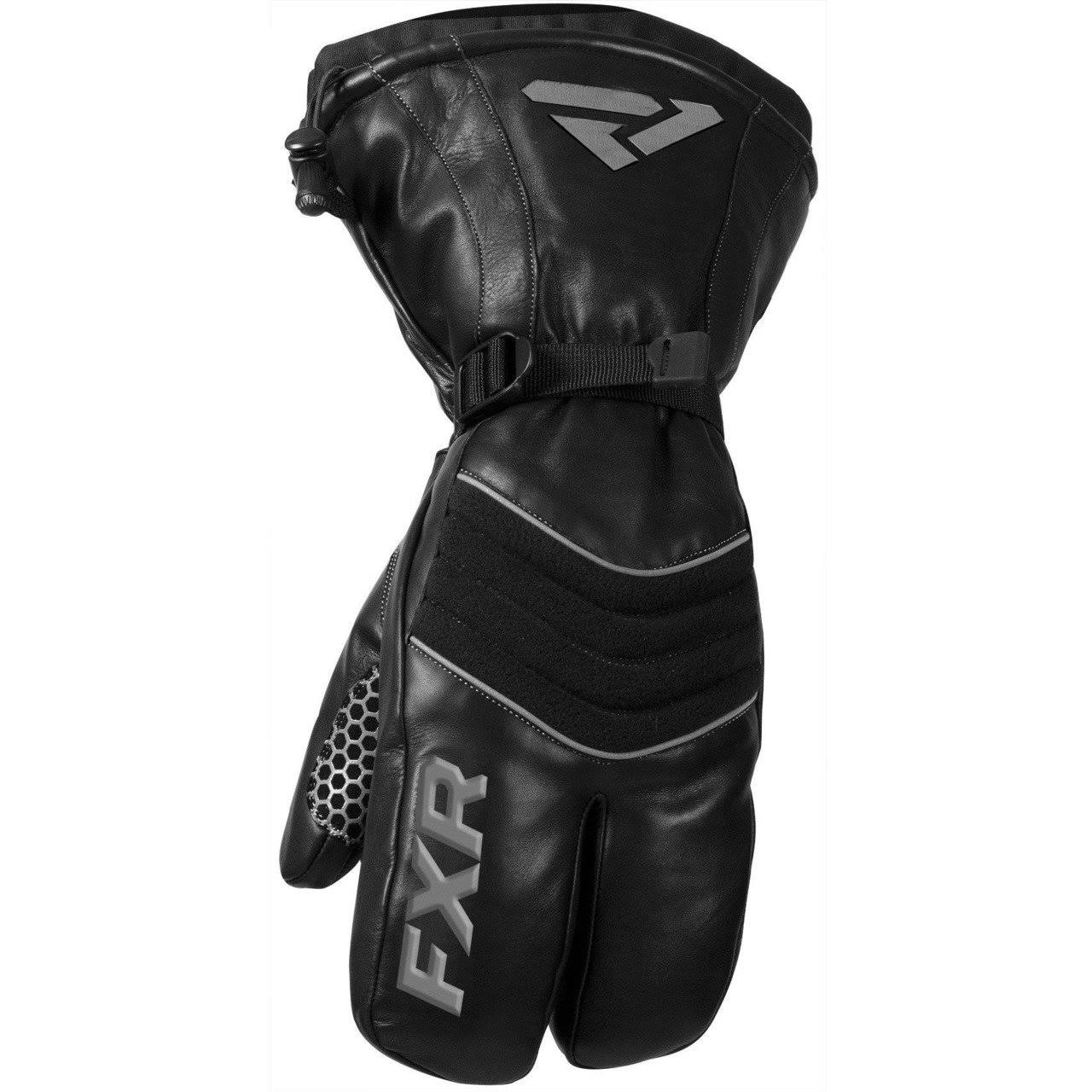 FXR Leather Claw Mitt Black 4X-Large