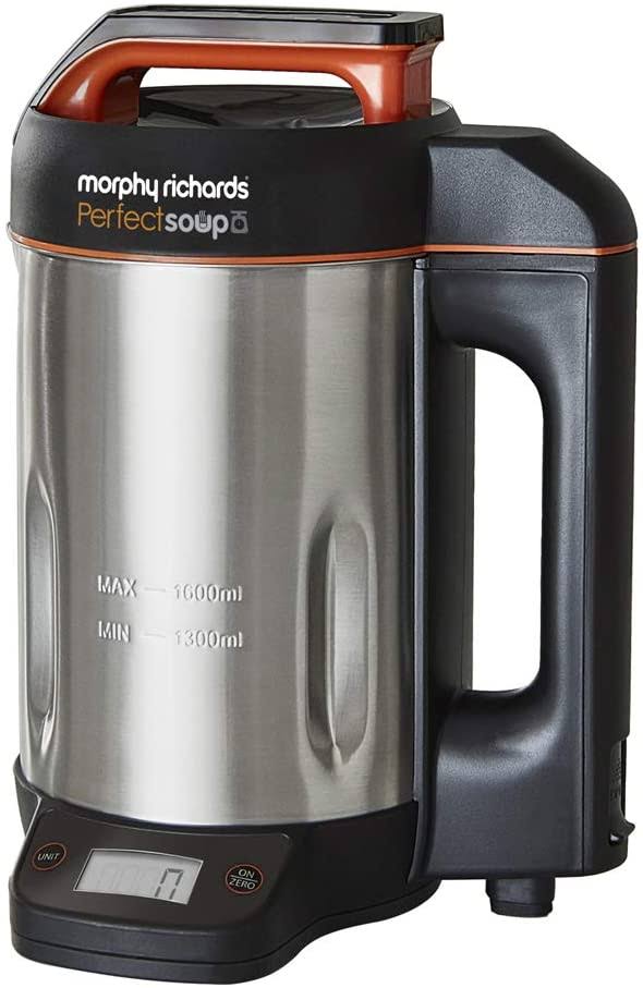 Morphy Richards 501025 Soup Maker Integrated Weighing Scales, soupmaker, Stainless Steel