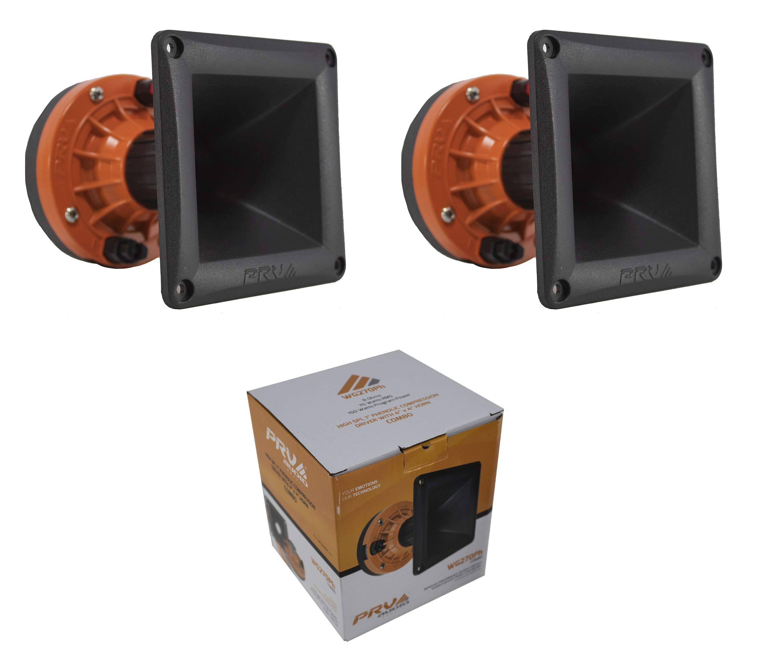 2 x PRV WG270Ph 4x 4 150W 8 Ohms Horn Trumpet Pro Car Audio Driver