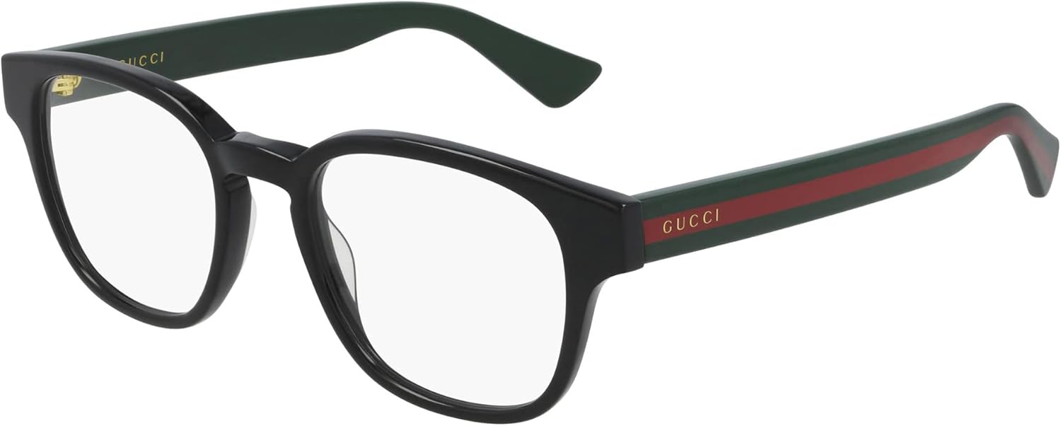 Gucci GG 0927O 001 Green Plastic Rectangle Eyeglasses 49mm