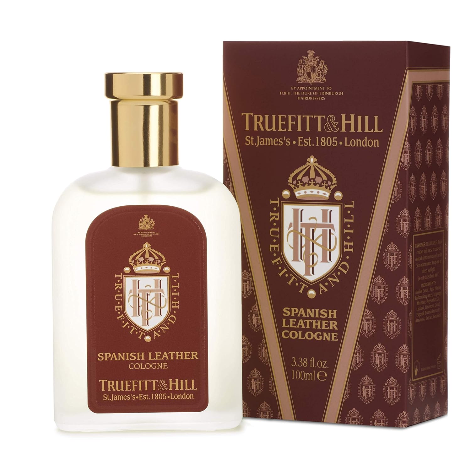 Truefitt & Hill Cologne- Spanish Leather (3.38 ounces) Pack of 2