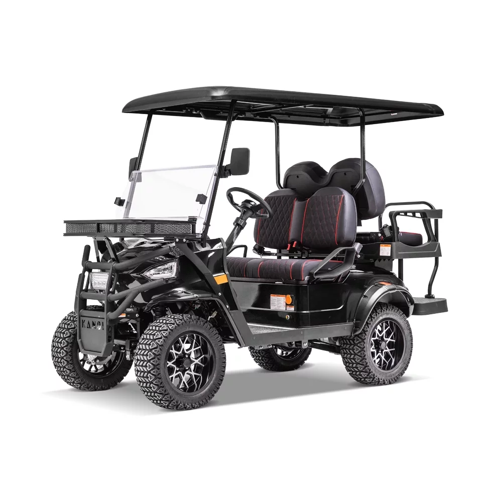 Kandi Electric Golf Cart Kruiser 4P AGM (Black) - Curated Treasures Market