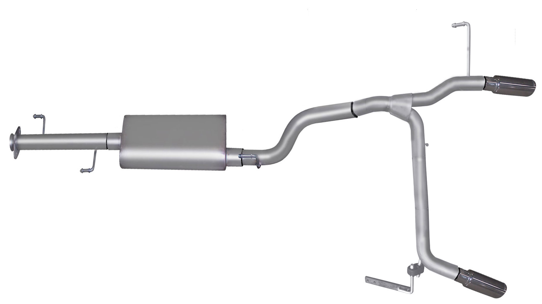 Cat-Back Dual Split Exhaust System, Aluminized Fits select: 2007-2014 TOYOTA FJ CRUISER