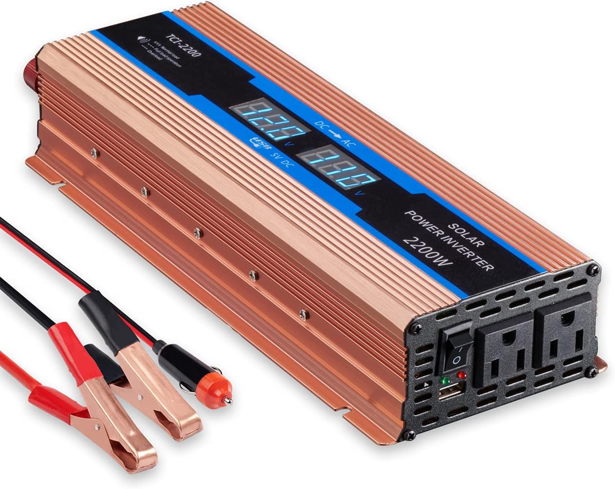 GISIAN 1100 Watts Power Inverter DC 12V to 110V AC Converter