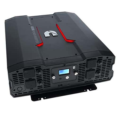 Cummins 5000 Watts Inverter Modified Sine Wave Truck Inverter 12 Volts to 110 Volts Four AC Outlets Two USB Ports (Plus Cable Kit)- CMN5000W