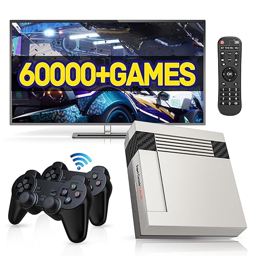 Kinhank Super Console Cube X3 Built-in 60,000+ Games,Retro Video Game Console,EmuELEC 4.5/Android 9.0/CoreE 3 Systems in 1