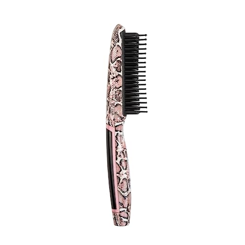 Calista Triangl Pro Heated Detailer Brush, Smoothing, Anti-Frizz Professional Heat Styling Brush, Burn-Free Firm Bristles