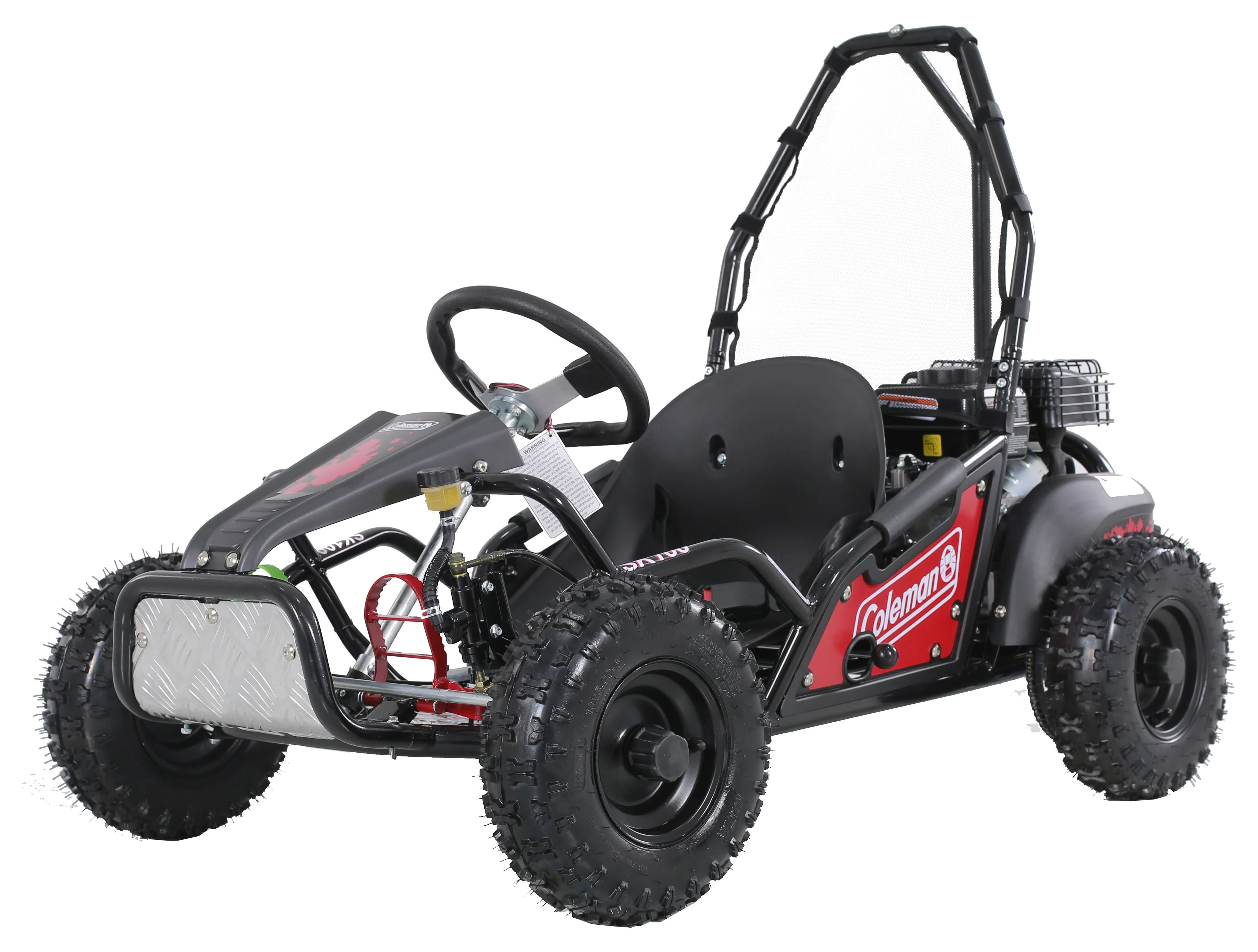 Coleman SK100 Gas Powered 98cc Red Power Ride-On Go Cart - Radiant Selections