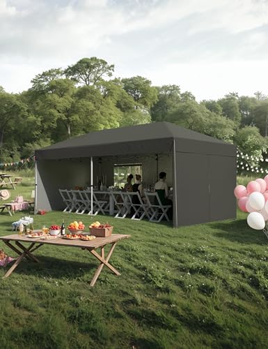 10'x 20' Pop up Canopy Tent with 210D Oxford Fabric