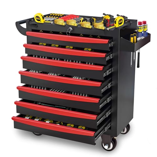 Rolling Tool Chest, Metal Tool Box with 5 Drawers