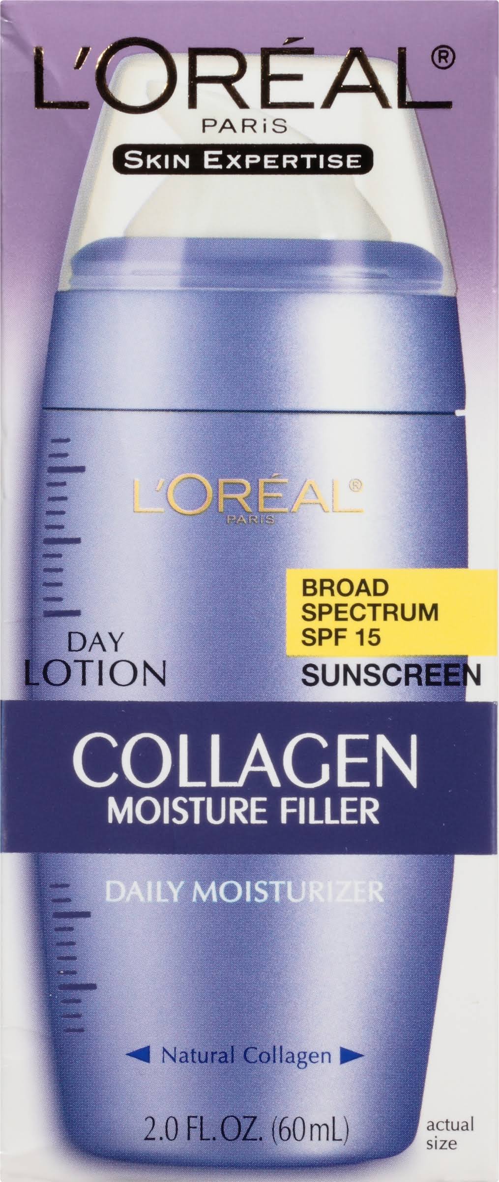 Loreal Skin Expertise Moisturizer, Daily, Collagen, Moisture Filler - 2 fl oz