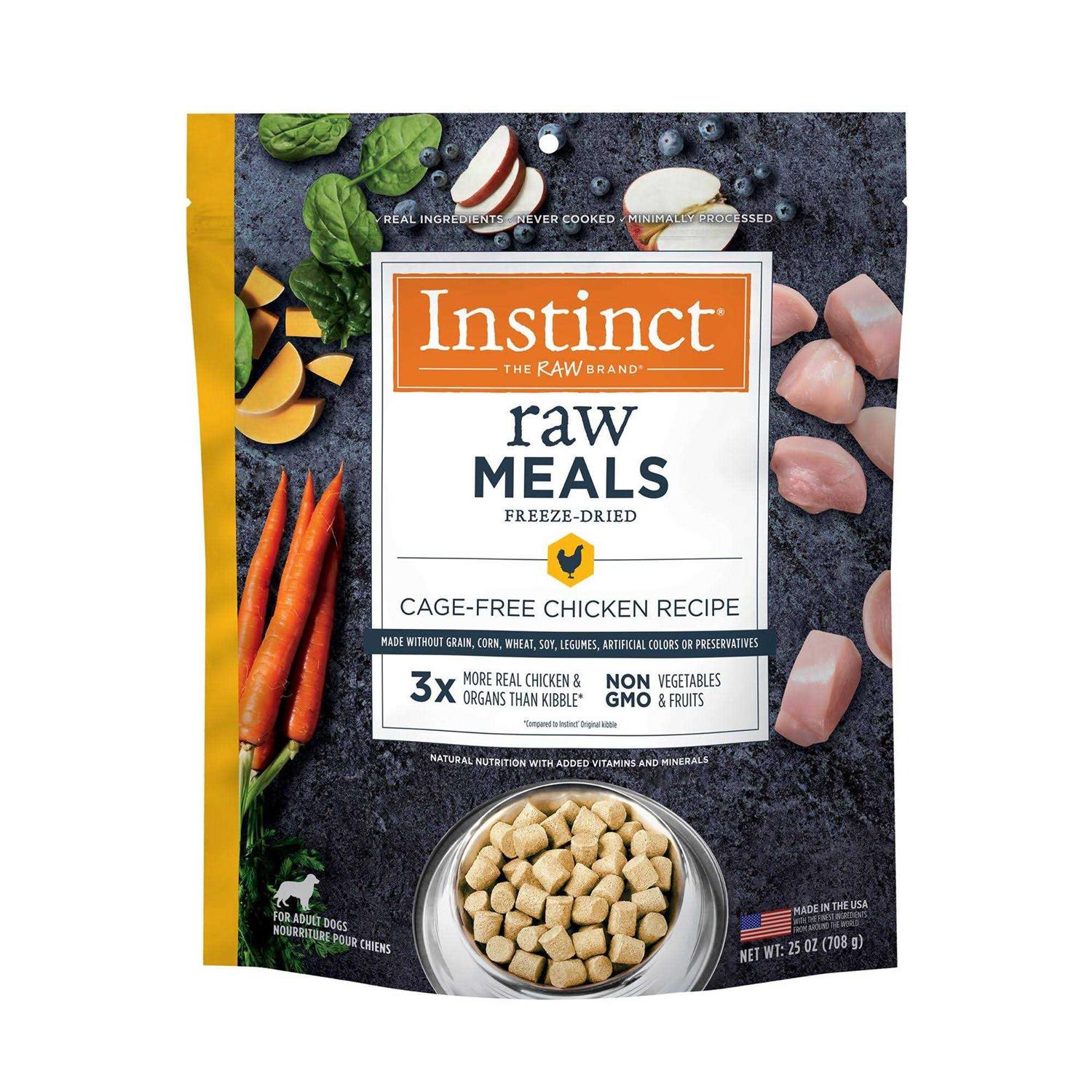 Instinct Freeze Dried Raw Meals Grain Free Recipe Dog Food - Pet Supplies online store
