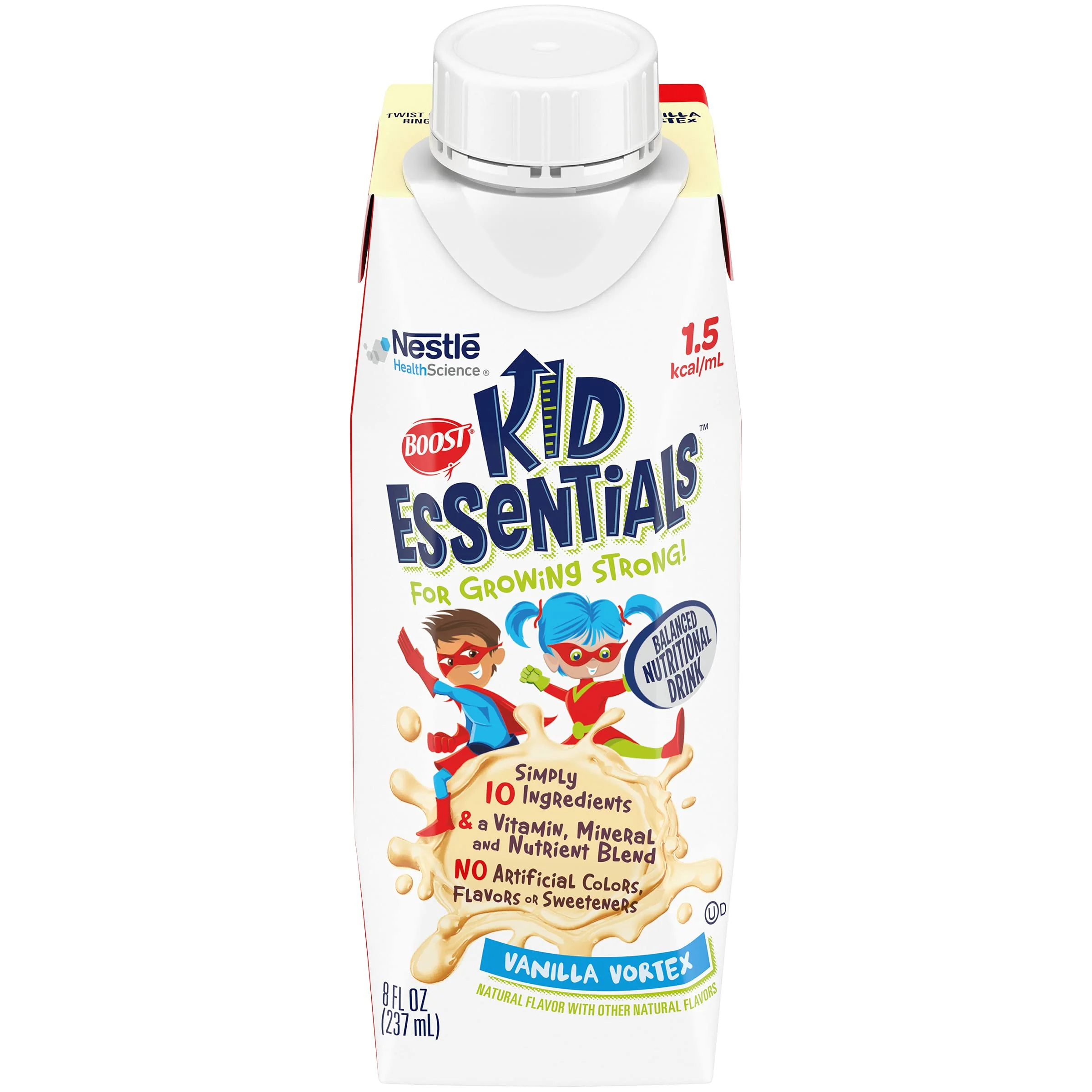 BOOST KID ESSENTIALS 1.5, Vanilla Vortex 24 x 8 fl oz carton - Kansas Nuitrition - HNZSDS