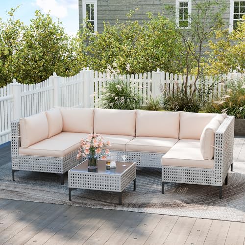 7 Pieces Wicker Patio Furniture Sets