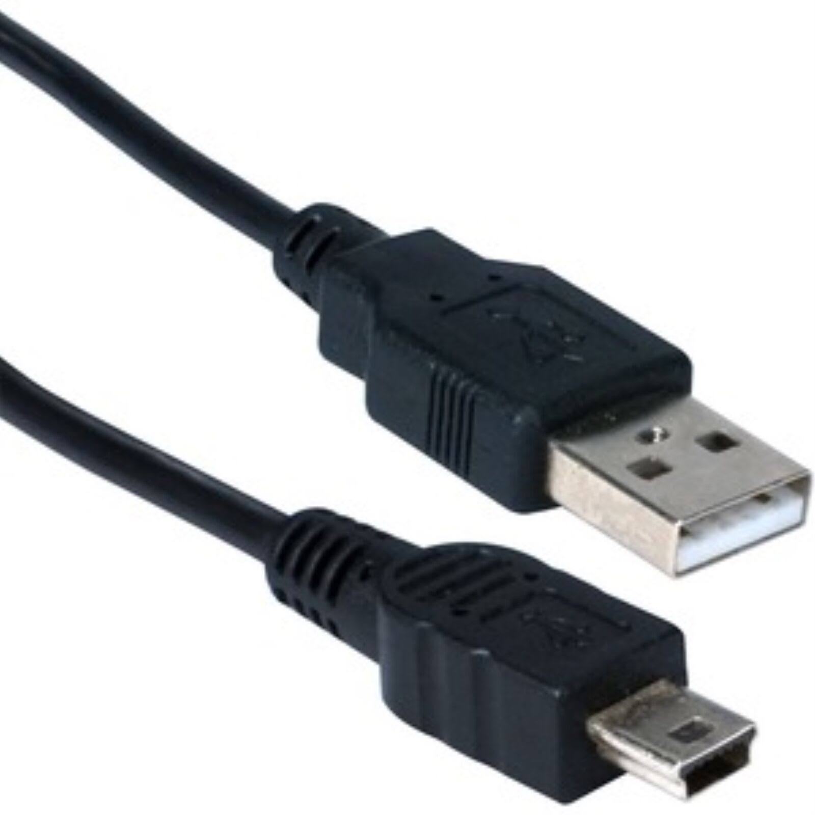 Qvs USB Mini B Sync & Charger High Speed Cable