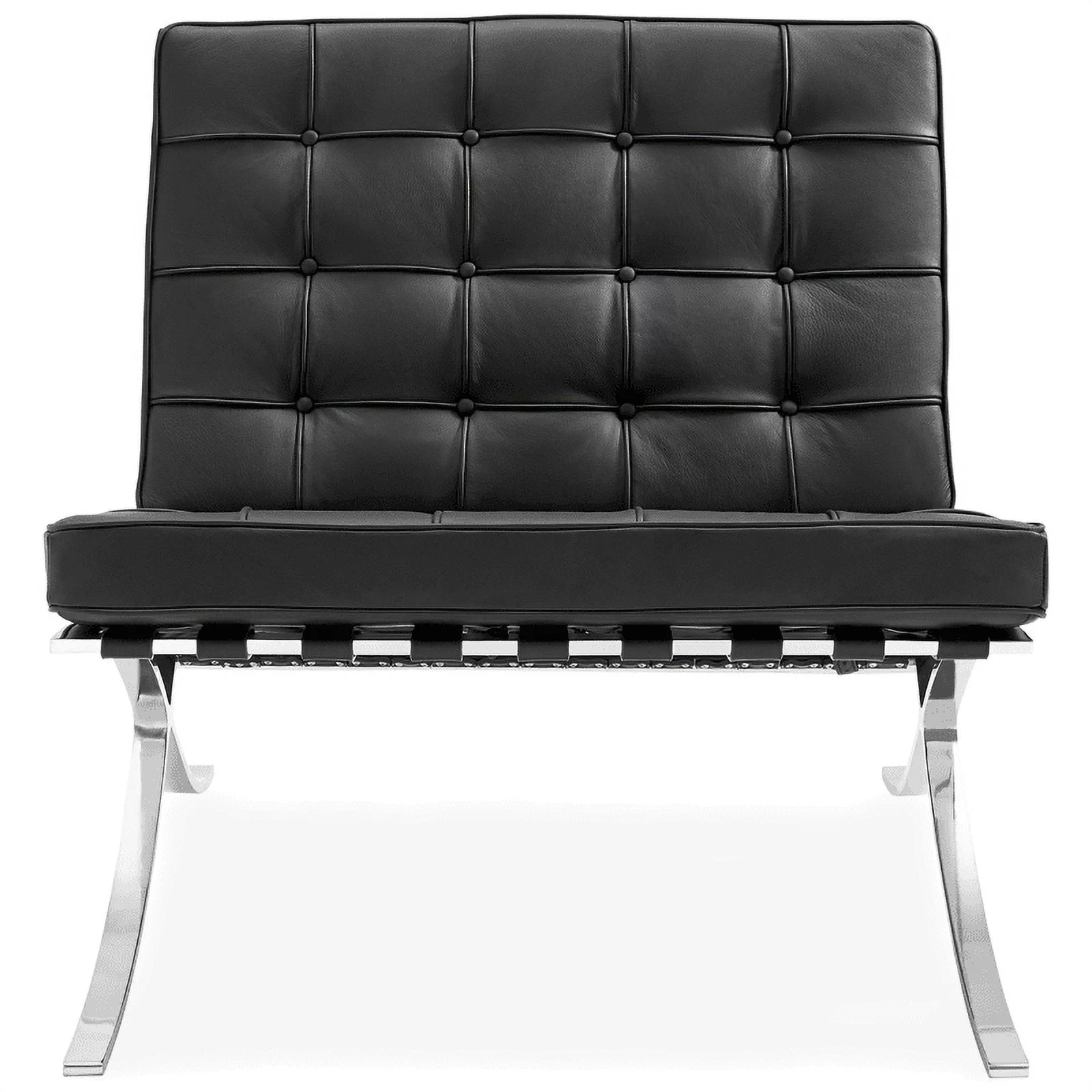 Pavilion Lounge Chair in Black Leather by Modholic