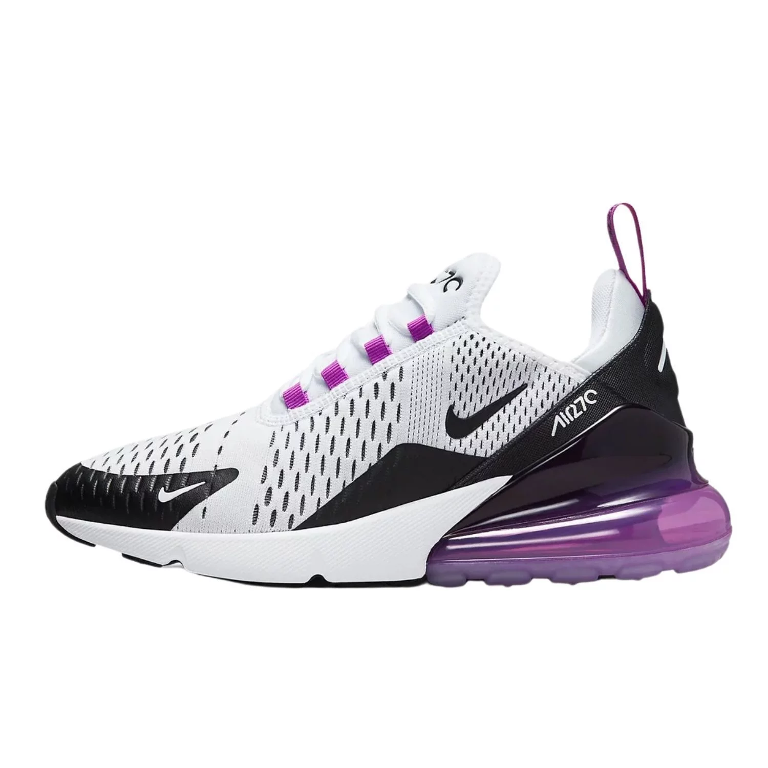 Women's Nike Air Max 270 White/Black-Fuchsia Dream (AH6789 113) - 6