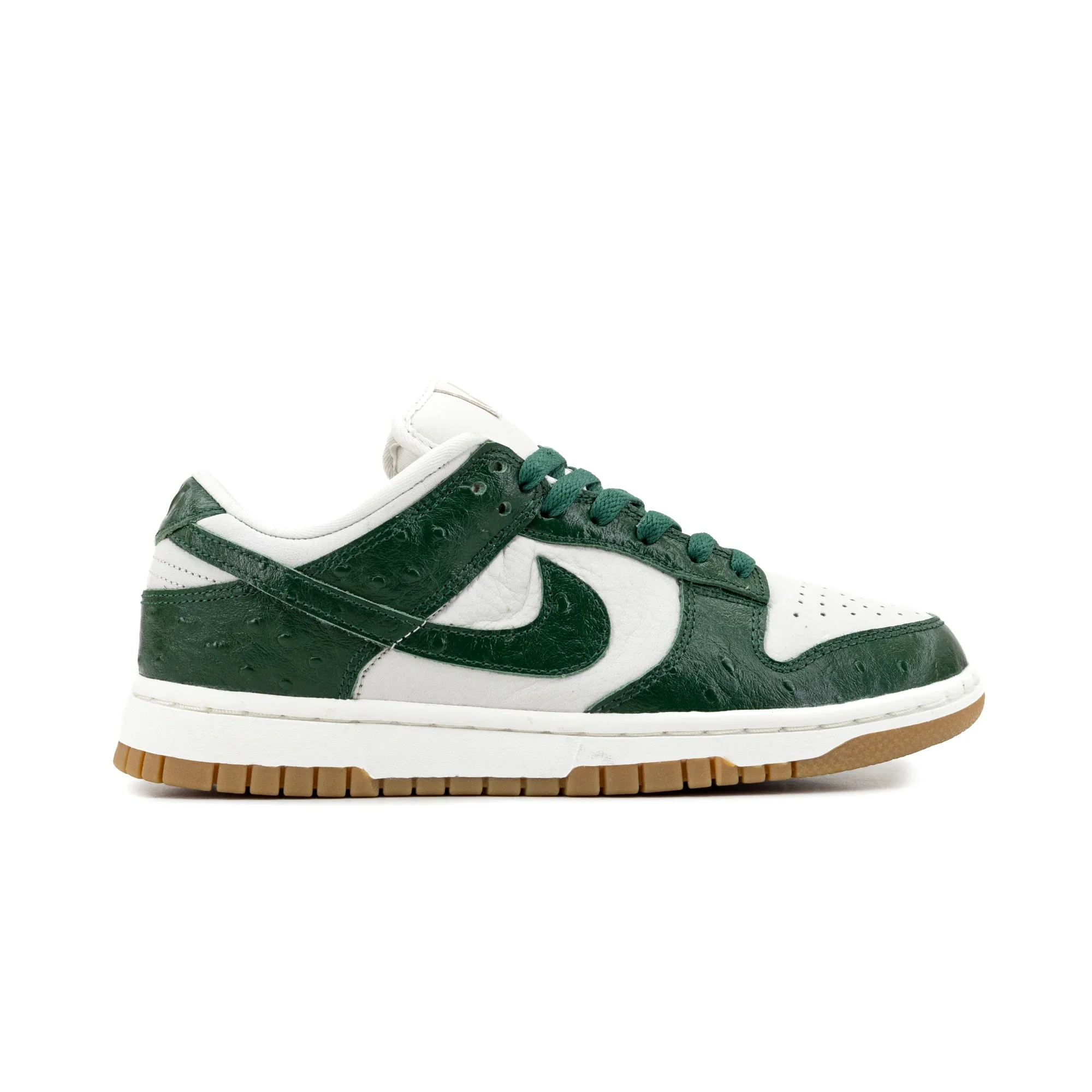 Women's Nike Dunk Low LX "Green Ostrich" Phantom/Gorge Green-Sail (FJ2260 002) - 9