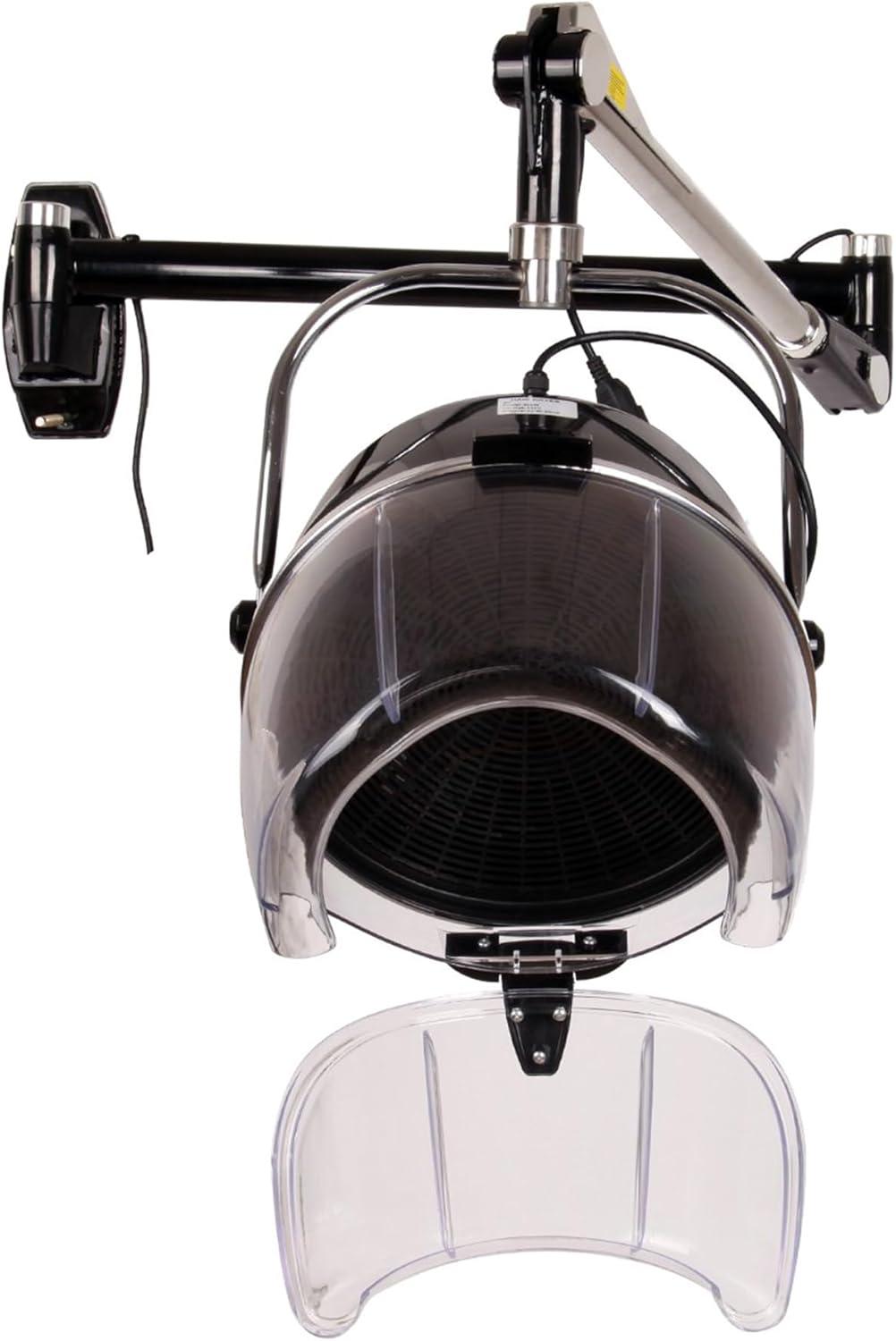 Samger Retractable 900W Wall Mounted Hair Hood Dryer Professional Hair Dryer with Flexible Swivel Arm Built-in 60min Timer Adjustable Temperature 70℃