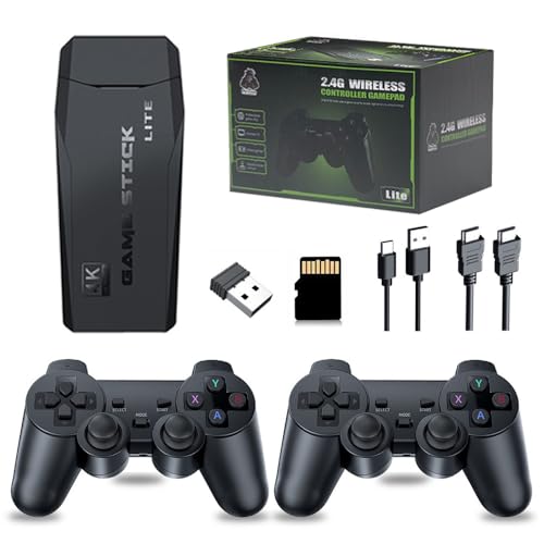 20000+ Games,2025 Newest Home Game Console Wireless Double Handle PSP Arcade Double TV Game Console Plug and Play Video Game Stick, HDMI Output TV