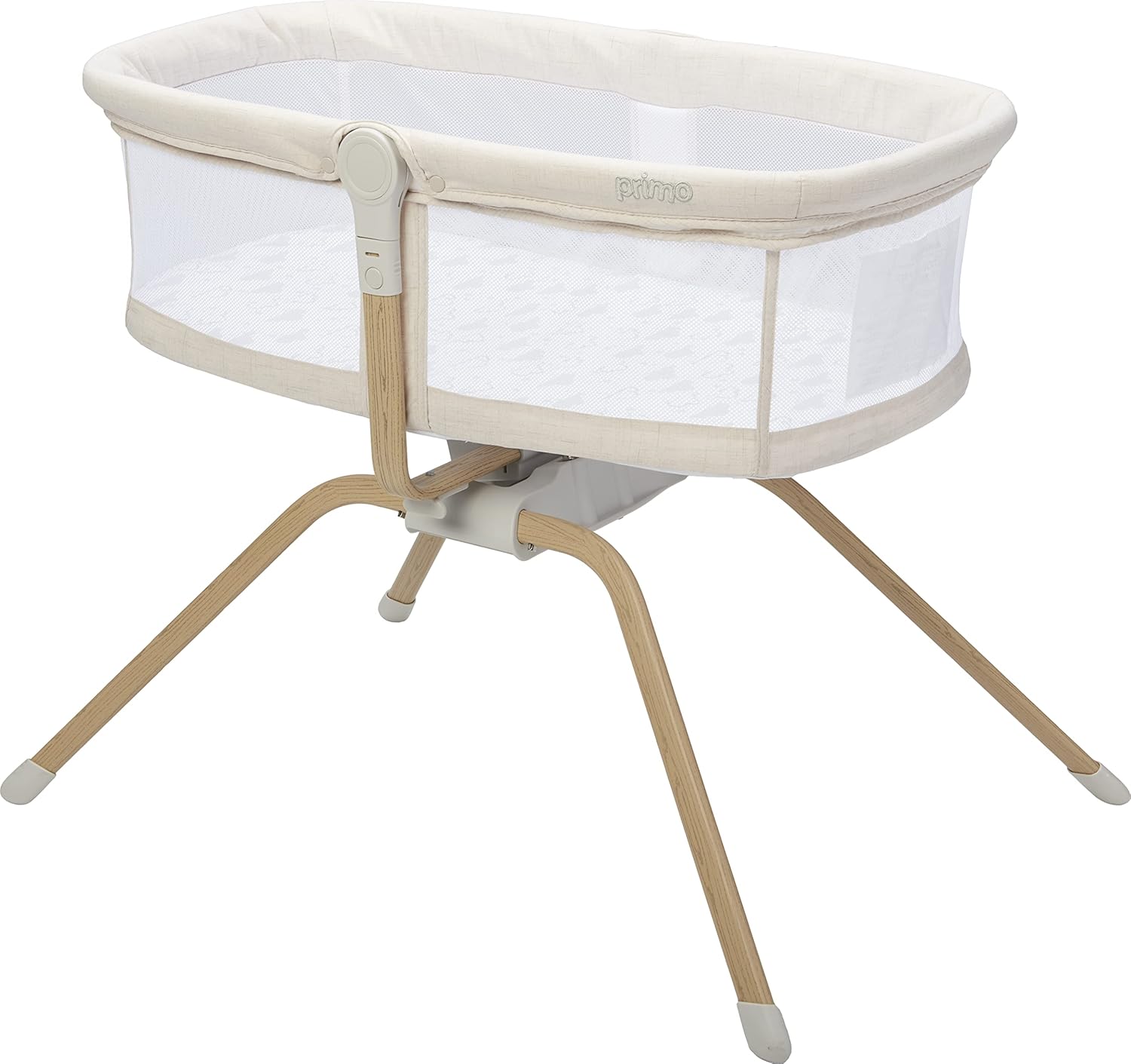 Primo Little Cloud Gliding Bassinet: Portable Folding Baby Bed with Removable Canopy, Travel Bag, and Mattress - Ideal Baby Bassinet