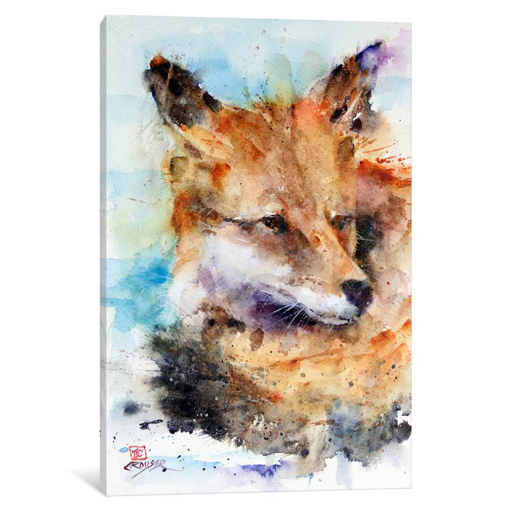 iCanvas Fox by Dean Crouser Canvas Print, 26 x 18