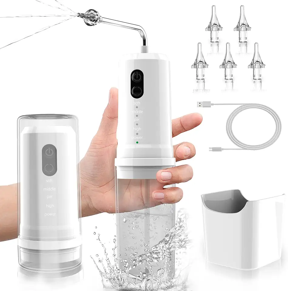 Ear Wax Removal, Electric Ear Cleaner with 4 Modes, Portable Ear Wax Cleaning Kit with Nozzles, Basin, IPX7 Waterproof