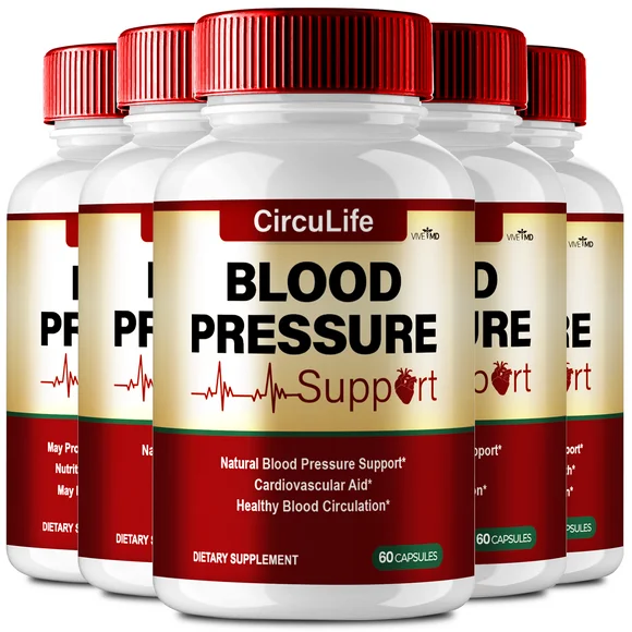 Circulife Blood Pressure Support, Circulife Blood Pressure Advanced Formula Supplement Pills, Maximum Strength Circulife Blood Support with Vitamin C