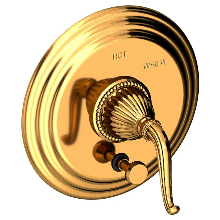 Alexandria Pressure Balance Tub/Shower Valve Trim Only with Lever Handle - Polished Gold PVD