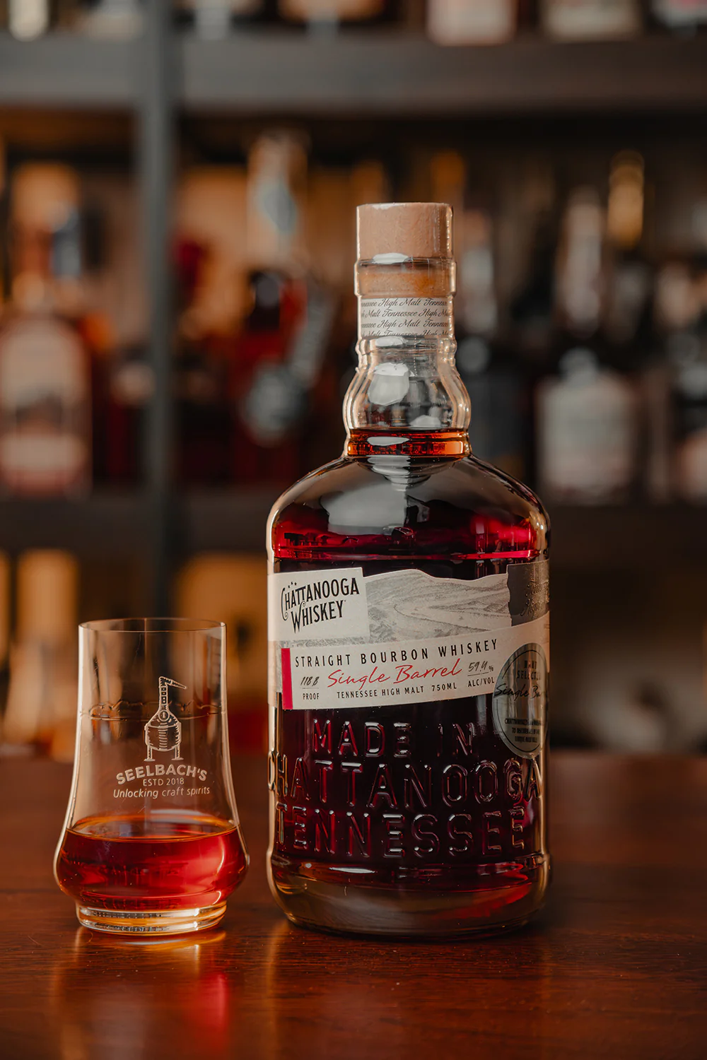 Chattanooga Whiskey Wheated Single Barrel #043021E 118.8 proof - Selected by Seelbach's - Nestor Liquor