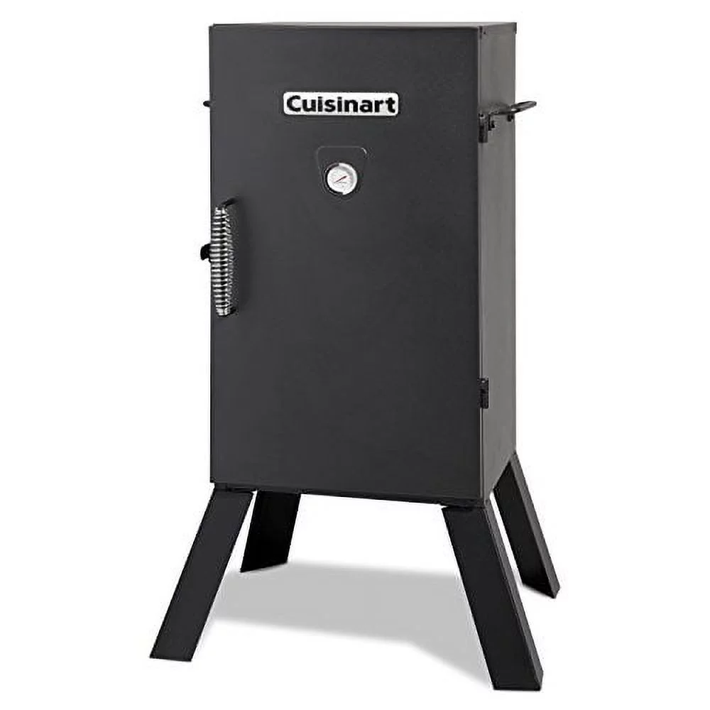 Cuisinart 30-inch Vertical Analog Electric Outdoor Smoker with 548-Sq.in. Cooking Space, Black