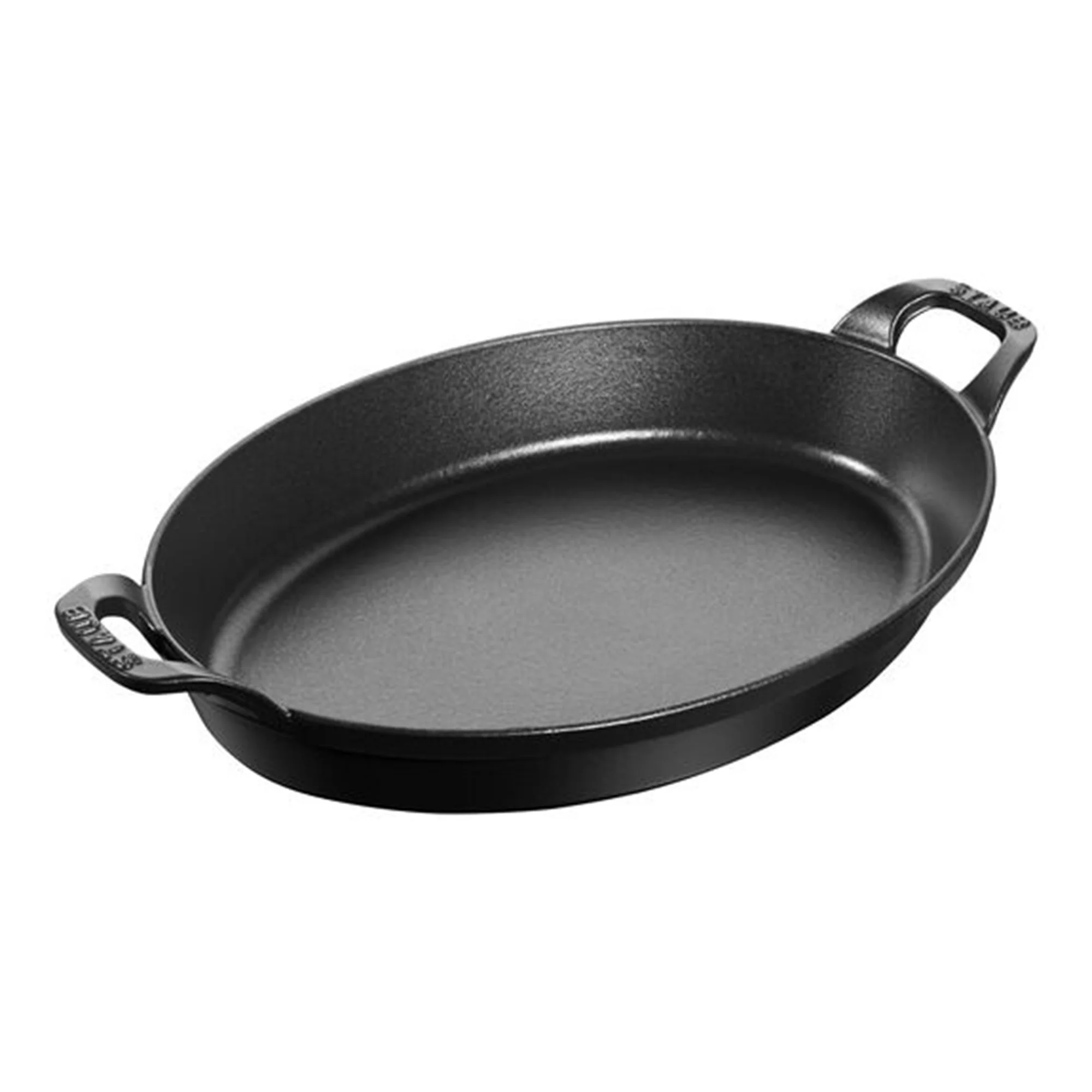 Staub Cast Iron 12.5" x 9" Oval Baking Dish - Matte Black