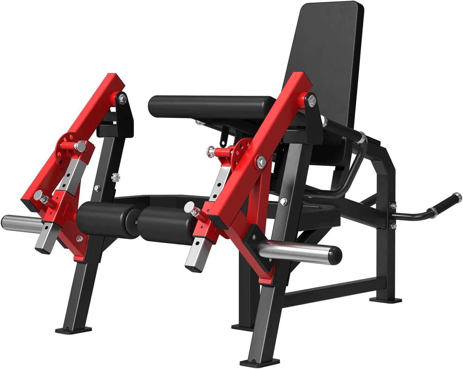 GMWD Leg Extension and Curl Machine, Single Leg Extension, Lying Leg Curl, Standing Leg Curl, Adjustable Leg Exercise Bench with Plate Loaded