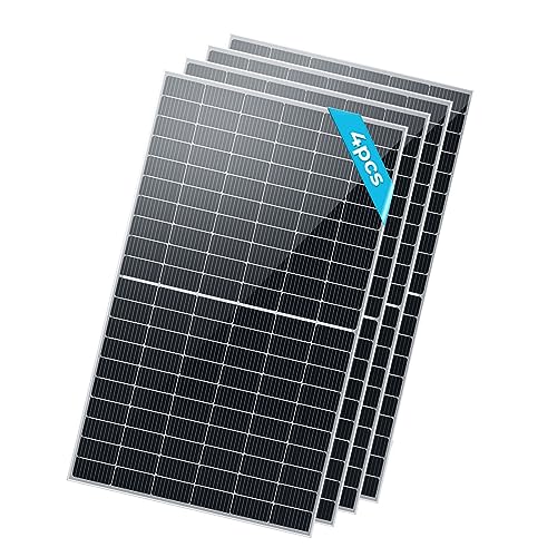 Renogy 1100W Solar Panels 2pcs 550 Watt 12/24 Volt Monocrystalline PV Power Charger On/Off-Grid Solar System for Rooftop Charging Station Farm Yacht
