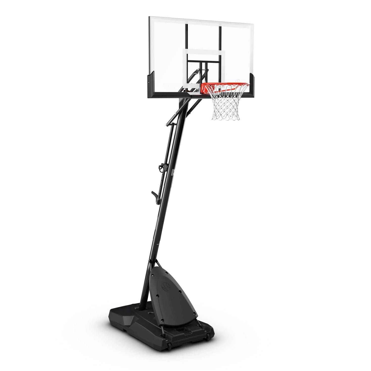 Spalding 54 In. Shatter-proof Polycarbonate Exacta Height Portable Basketball Hoop System - Sports Supplies Online Store